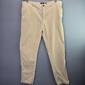 Union Corduroy Pants Mens 38x32 Tan Straight Leg Stretch Casual Chino Trousers
